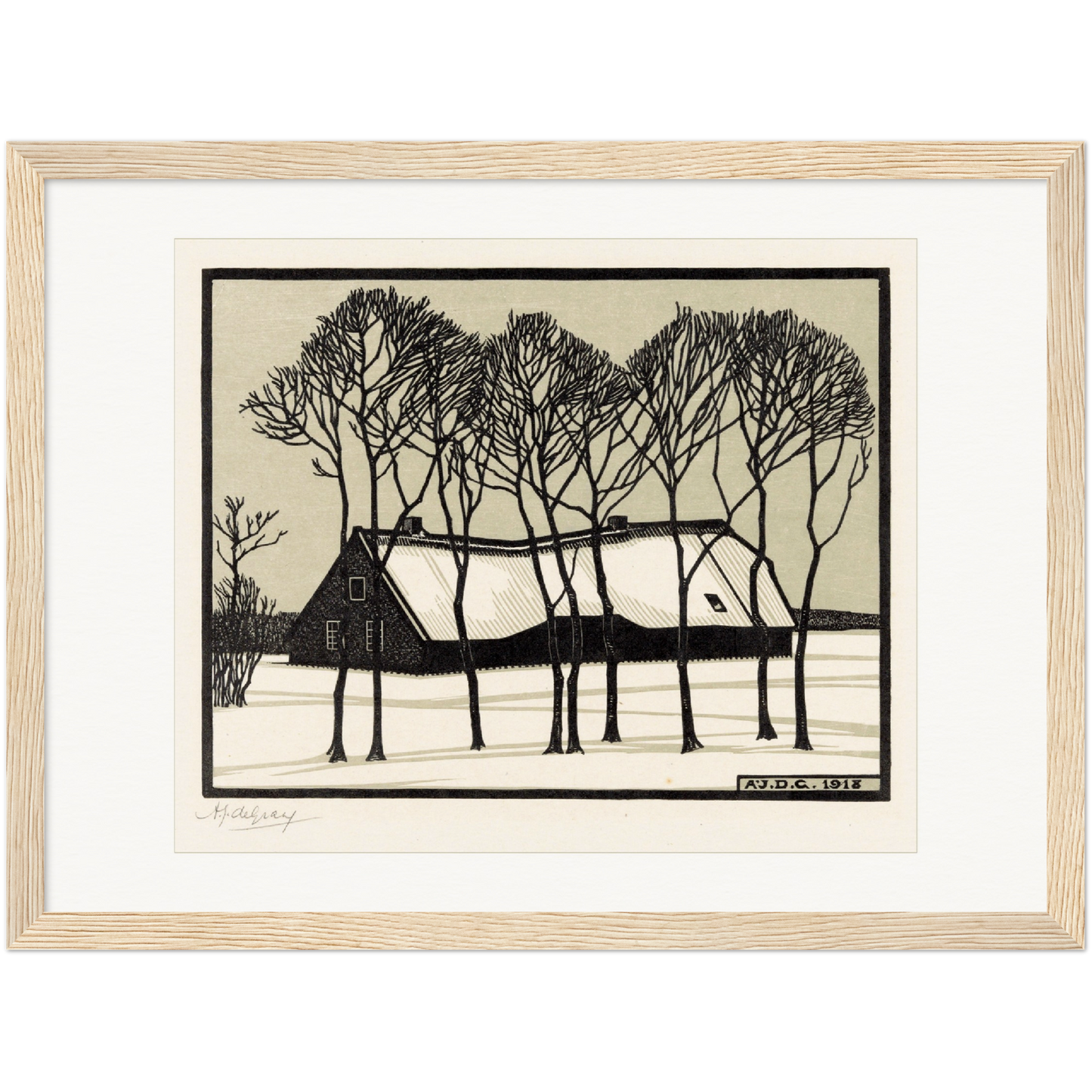 FARM IN THE SNOW (1918)