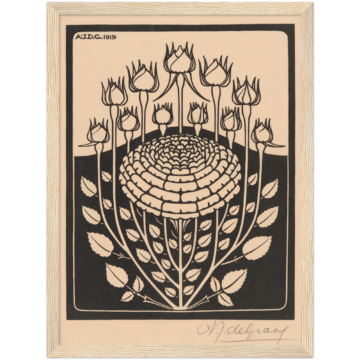 DECORATIVE FLOWER STUDY (1919)